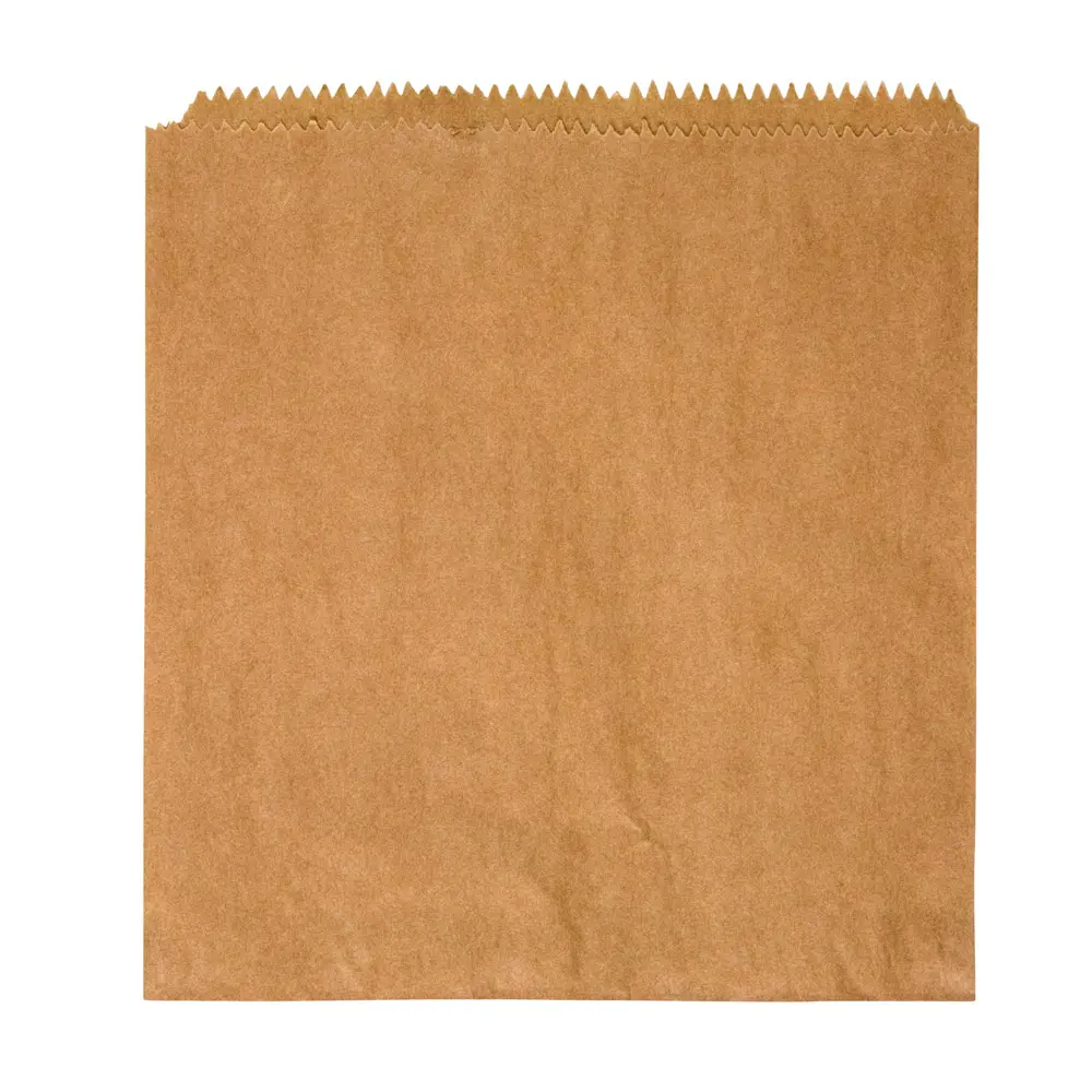 [100228] 4F Flat Paper Bag Brown