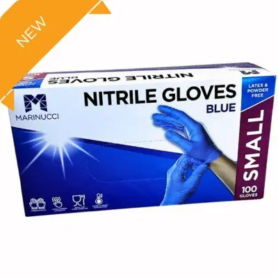 [48-MNGSPFBU] Blue Powder Free Nitrile Glove (Small)