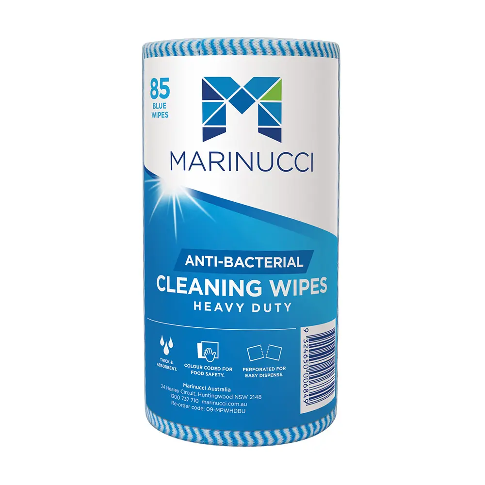 [09-MPWHDBU] Blue Heavy Duty Anti-Bacterial Cleaning Wipe