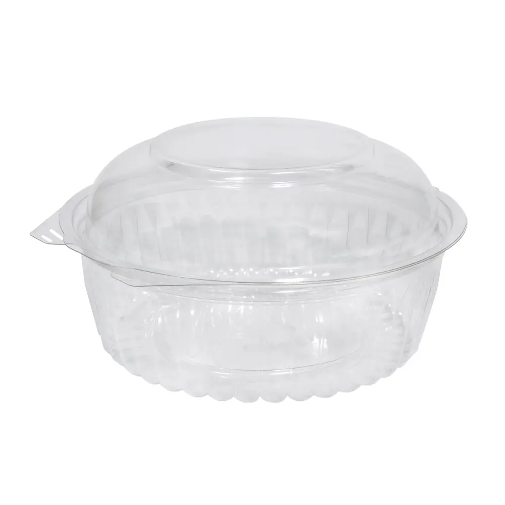 24 oz Clear Bowl W/ Hinged Dome Lid