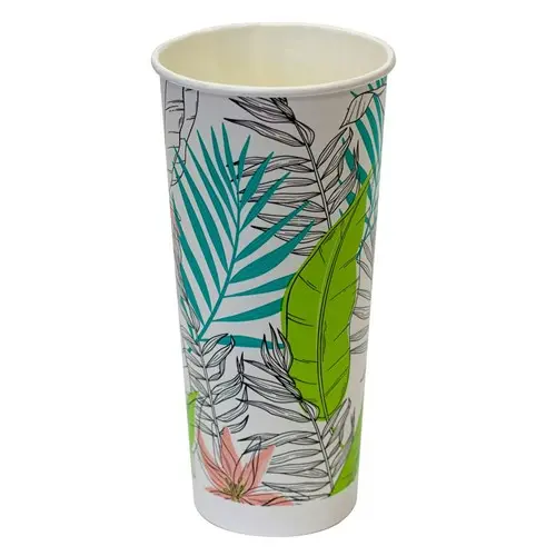 [EC-DC8787] 24oz Milkshake Paper Cup Biodegradable & Compostable 90mm