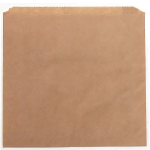 No 2 Square Greaseproof Lined Paper Bag Brown