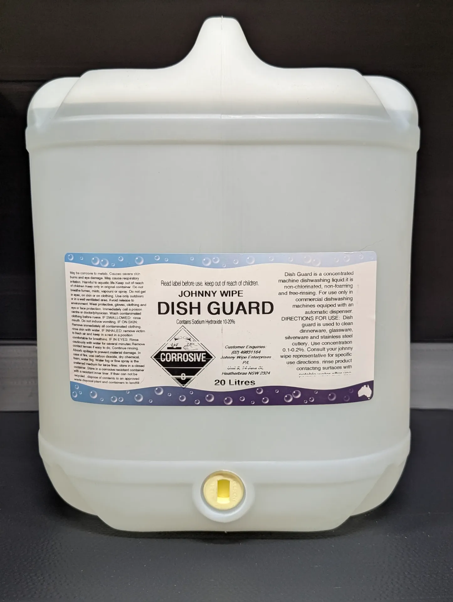 [JWDishGuard20L] Johnny Wipe - Dish Guard 20L (Auto Dishwasher)