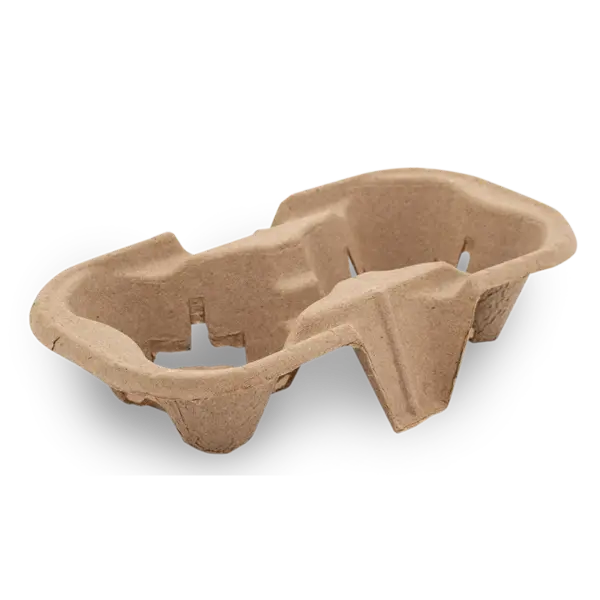 Moulded Fibre 2 Cup Carry Tray