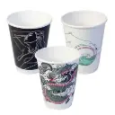 12 Oz Paper Coffee Cup Double Wall Ink Series