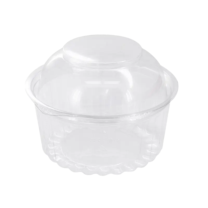 12oz Clear Shobowl w/ Dome Hinged Lid