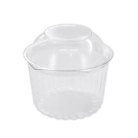 16 oz Clear Shobowl w/ Dome Hinged Lid