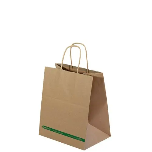 Paper Carry Bag Twist Handle Kraft Small