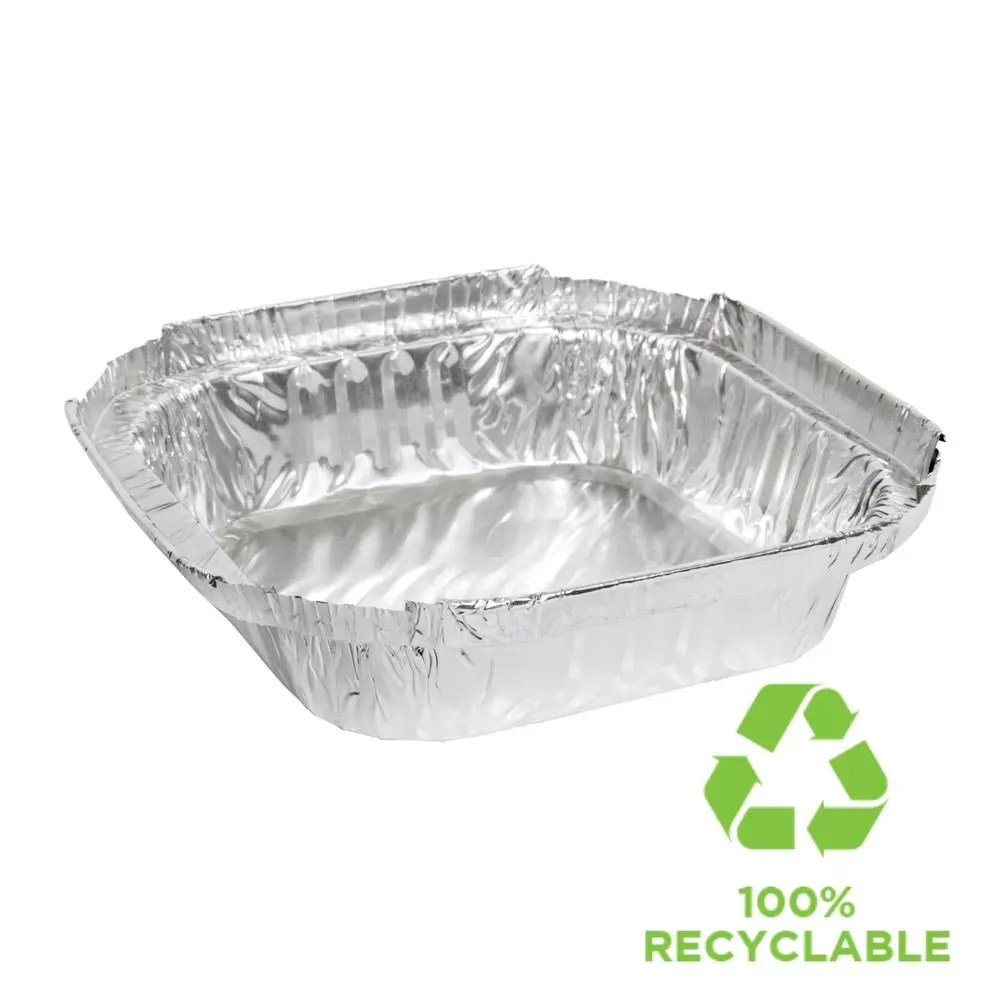 270mL Square Shallow Foil Tray