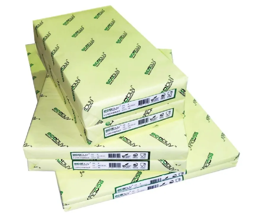[Y1/2G/P30GSM] EcoBuy White Lunch Wrap Paper 1/2 Cut