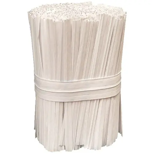 [12-TTP03-W] 3in Paper Twist Ties White