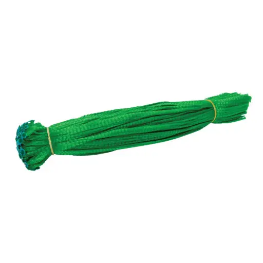 [63-43GBHS] 43cm Green Bunch Heat Sealed Netting Bag