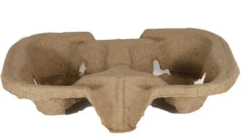 [C-CT0250] 2 Cup Carry Tray Moulded Fibre