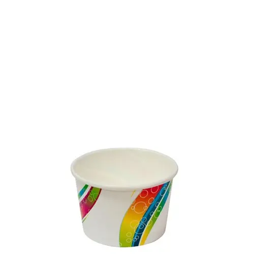 [C-DC9125] Paper Cup Icecream Multi Colour 125ml