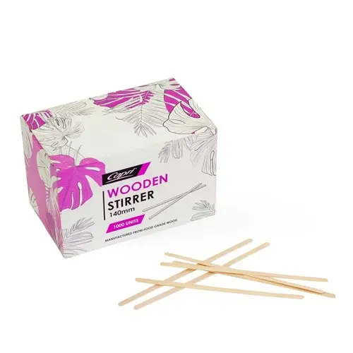 [C-WS6501] Wooden Stirrer Long Kraft 140mm