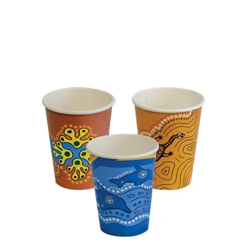 [EC-HC0716] Paper Coffee Cup Bio & Compo Single Wall Keip Series 8oz Super