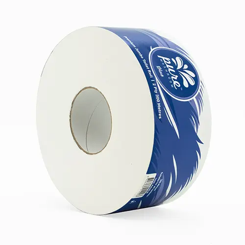 [PW300JB-F] Pure 2PLY 300m Jumbo Toilet Roll Pkt