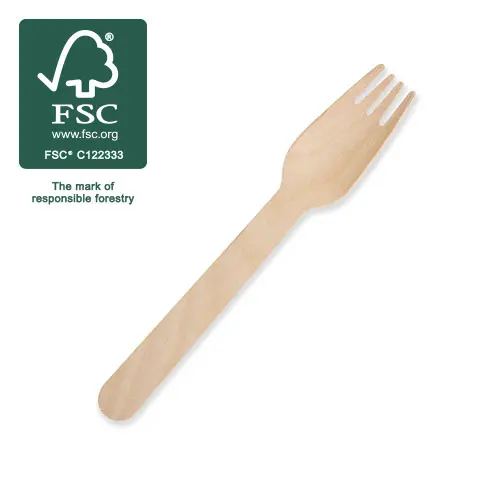 [WCFRK-U] Wooden Cutlery Uncoated - Fork 160mm